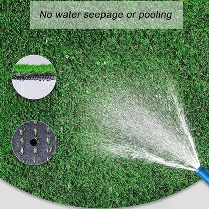 Artificial Turf Dog Potty Grass Mat Outdoor Garden Carpet with Drain Holes, Pets Reversible Mats for Garden School Décor, Blue, 31.4x47.2in - size: 31.4x47.2in