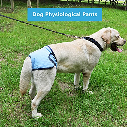 Dog Sanitary Pant,Breathable Cotton Washable Female Dog Diaper Dog Suspender Nappy Menstrual Underwear Pants for Girl Female Dog Menstruation and Avoid Harassment (XL)