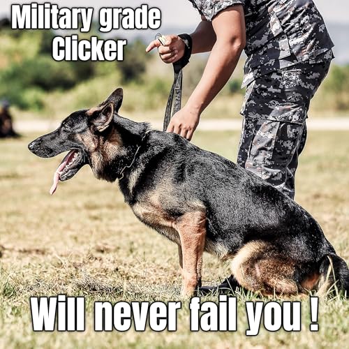 Mythrojan Brass and Steel Pet Training Clicker Puppy Dog Training Cricket Clicker U.S. Engraved Military Gear Metal Clicker (Clicker Pack of 2Pcs) - style: Clicker Pack of 2Pcs