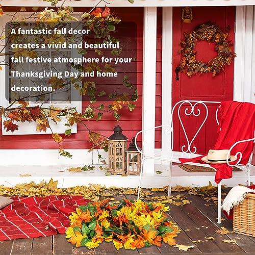 Maple Leaf Mat, 21.6"x19.7" Works as Fall Home Decorations & Dog Snuffle Mat, Pet Jungle Slow Feeder Sniff Mat for Natural Foraging Skill Training, Anxiety Relief Mind Stimulation Puzzle Toys