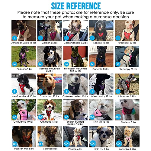 Lukovee Dog Car Harness Seat Belt, Adjustable Mesh Breathable Vest with Elastic Bungee Tether, Soft Padded 2-in-1 Safety Car Harness Seatbelt for Small Medium Large Dogs (Black,XS) - color: Black, size: X-Small