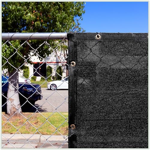 ColourTree 2' x 2' Black Custom Size Shade Cloth with Grommets - 90% Sunblock, Durable Mesh Fabric Tarp for Dog Kennel Cover, Fence Privacy Screen, Greenhouse, Chicken Coop & Pet Playpen. - color: Black, size: 2' x 2' Custom Size
