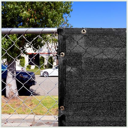 ColourTree 2' x 2' Black Custom Size Shade Cloth with Grommets - 90% Sunblock, Durable Mesh Fabric Tarp for Dog Kennel Cover, Fence Privacy Screen, Greenhouse, Chicken Coop & Pet Playpen. - color: Black, size: 2' x 2' Custom Size