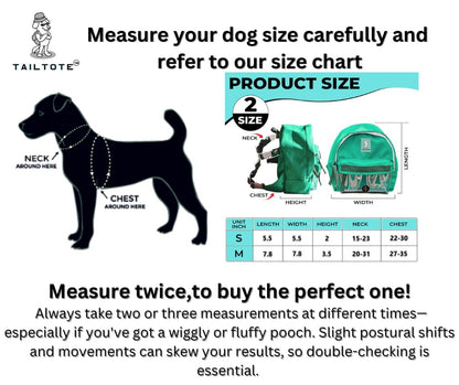 Dog Hiking Backpack Harness Lightweight, Adjustable, and Water-Resistant Pet Poopbag Holder for Outdoor Adventures,Puppy School or Everyday Walks (Medium) - size: Medium