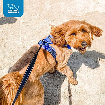 Voyager Dog Harness Dual Leash Attachment No-Pull Control Adjustable Soft but Strong Pet Harness for Medium and Large Dogs with 3M Reflective Technology, Royal Blue Lattice Nylon, S (Chest: 16-20") - color: Royal Blue Lattice Nylon, size: S (Chest: 16 - 2