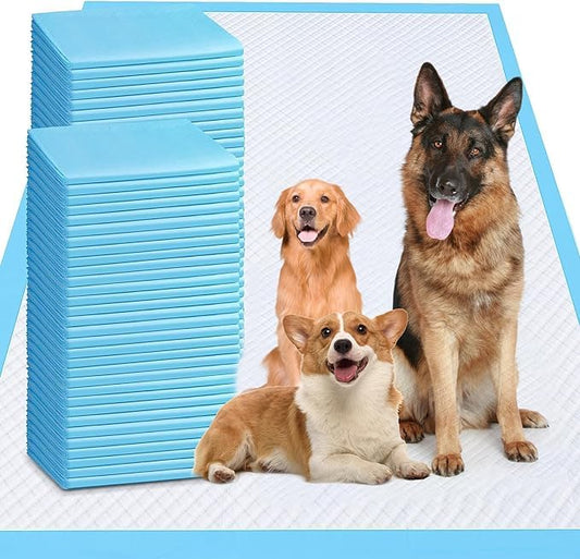 XXXXL Puppy Pee Pads 31"x47" 100 Count, Extra Large for Dogs, Leak-Proof & Super Absorbent, Thicken Disposable Potty Training Pads for Cats Rabbits - size: 31"x47" 100 Count