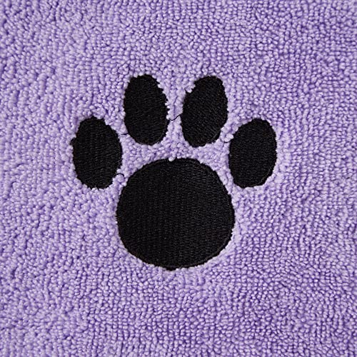 Bone Dry Pet Grooming, Embroidered Microfiber Towel Drying Collection, 15x30, Lavender - color: Lavender, size: 15x30"