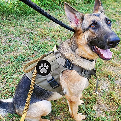 2 Pieces Dog Paw Tactical Patches Military Uniform Emblem Patches, Embroidered Applique Hook & Loop Patch for Caps, Backpacks, Clothes, Vest, Military Uniforms, Tactical Gears Etc - color: Dog Paw