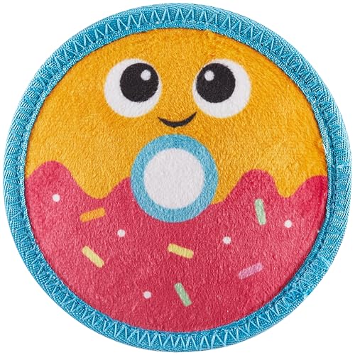 Outward Hound Tough Skinz Durable Squeaky Dog Toy with Two Tough Layers, Donut, Multicolor, Small - color: Donut, size: Small