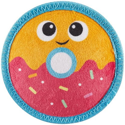 Outward Hound Tough Skinz Durable Squeaky Dog Toy with Two Tough Layers, Donut, Multicolor, Small - color: Donut, size: Small