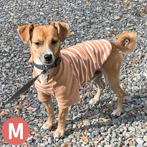 KYEESE 2Pack Dog Sweater, Soft Puppy Sweatshirt Pullover Stretchy Dog Sweater for Small Dogs Girl Boy, Lightweight Fleece Cat Shirt Pet Clothes with Sleeves, M - color: 11# Khaki, size: Medium (8.5-13lbs)