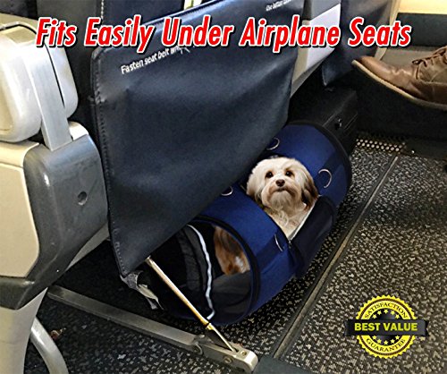 6 in 1 Sturdy pet Carrier Backpack & Front/Chest pet Carrier & Shoulder & pet Hand Carrier Bag & Car Crate & 2 Positions Carrier to fit Under Airplane Seats -Size XXS for Teacup Pets max. 8 Lb. - size: XXS: For TEACUP pets MAX 10" heigh & 10 Lb
