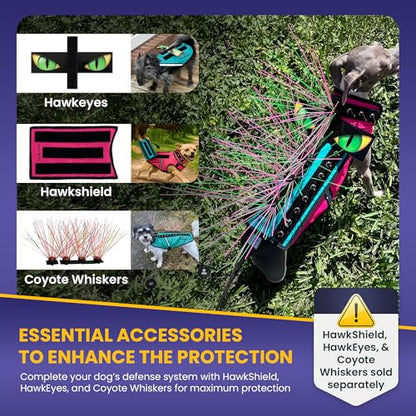 CoyoteVest Dog Harness | Stab-Resistant Protective Vest | Coyote Vest for Dogs | Defends Against Coyotes, Dogs, Birds of Prey | Reflective Safety, Made in USA (XX-Small, Yellow) - color: Yellow, size: XX-Small