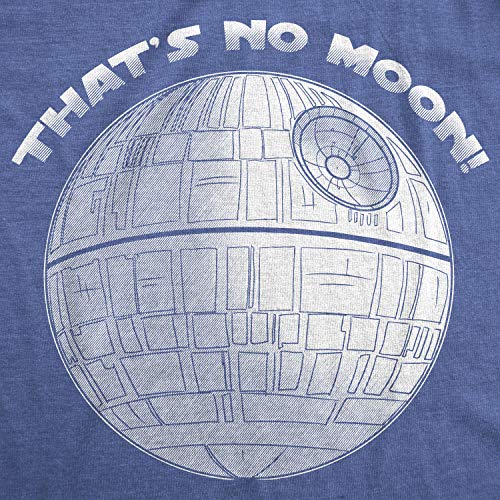 Maternity Thats No Moon Cute T Shirt Funny Pregnancy Announcement Baby Bump Tee - color: Heather Royal, size: Small