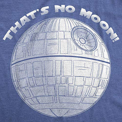 Maternity Thats No Moon Cute T Shirt Funny Pregnancy Announcement Baby Bump Tee - color: Heather Royal, size: Small