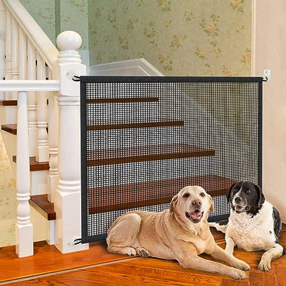 Dog Gate for Stairs Pet Gates for The House: Dogs Screen Mesh Gate for Doorways Stairways Indoor 29 inches Tall, 41 inch Wide, Fits Openings 36'' to 39'' Wide - size: 29"Hx41"W(Pack of 1)