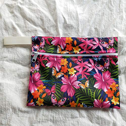 6pcs Resuable Incontinence Pads Resuable Waterproof Resuable Menstrual Pad Sets Including 5Pcs Heavy Flow Menstrual Pads Mama Cloth Sanitary Napkins + 1Pc Mini Wet Bag - color: 6 Pieces Set 3, size: Heavy Flow Bamboo Charcoal