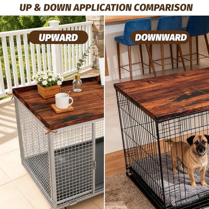 Dog Crate Topper Covers Plastic Foldable High Side Lip Dog Kennel Countertop Table Top(42" x 28") - size: 42" x 28"