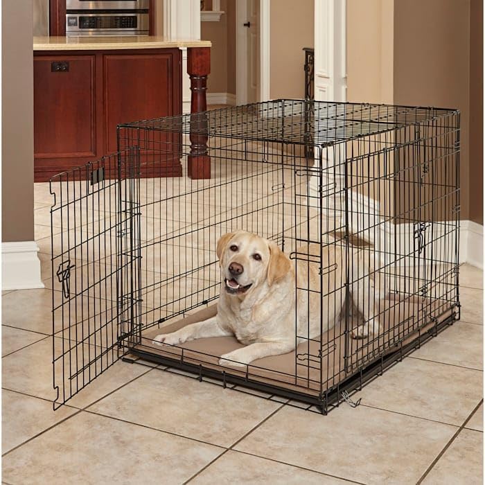 MidWest Homes for Pets Large QuietTime Taupe Micro Terry Pet Bed, Ultra-Soft & Cushioned Crate Pad for 42-inch Crates, Machine Washable - size: 42 inch