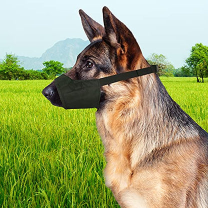 Four Paws Walk-About Quick-Fit Adjustable Dog Muzzle for Medium Dogs, Washable & Breathable, Black, 1 Count - size: 3-Medium Regular Snout