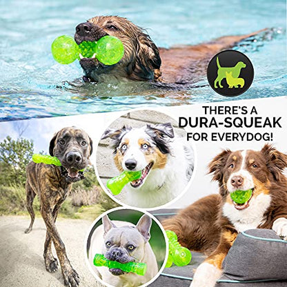 Hyper Pet DuraSqueaks Dog Toy Balls and Chews (Squeaky Dog Ball For Interactive Play – Floating Balls and Toys) - Medium Stick - size: Medium (Pack of 1), style: Stick Medium