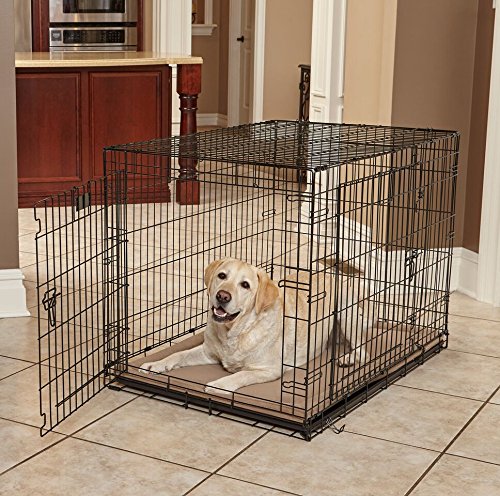 MidWest Homes for Pets Large QuietTime Taupe Micro Terry Pet Bed, Ultra-Soft & Cushioned Crate Pad for 42-inch Crates, Machine Washable - size: 42 inch