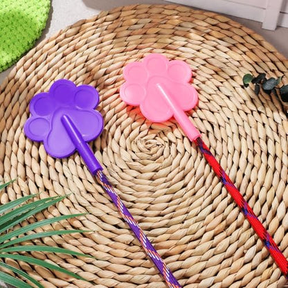 POPETPOP 2Pcs Pet Training Stick Rubber Dog Training Tool Cat Training Clicker Cute Paw Shape for Puppy and Cat Training Durable and Engaging Design