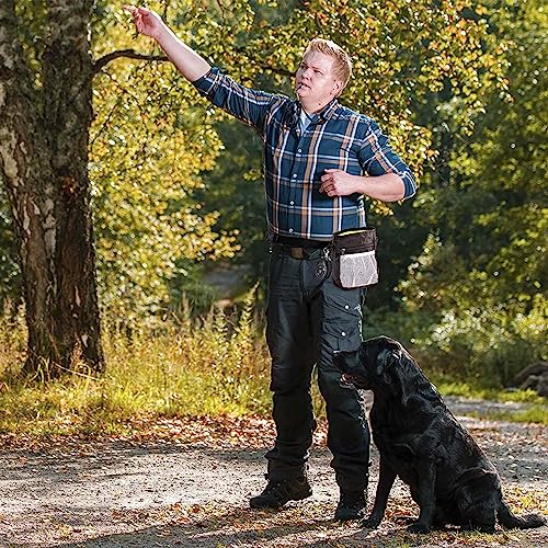 STMK Dog Treat Pouch Dog Clicker Training Kit, Dog Training Treat Pouch Dog Clicker for Training, 3 Ways to Wear Easily Carries Treat Pouches for Pet Training (Black) - color: Black