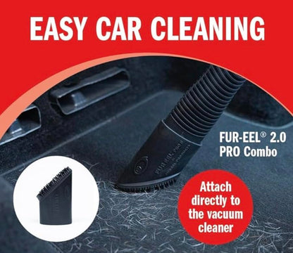 Buff Brite Fur Remover PRO II (2.0) with Fang Adapter - Dog and Cat Grooming Tool, Vacuum Attachment for Pet Hair Removal - style: Fang & Fur-EEL PRO II (v2.0) Attachment