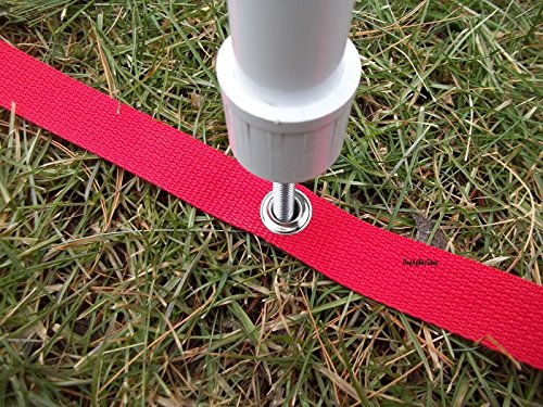 Dog Agility-Weave Pole Placer for 12 Weave Poles | Red