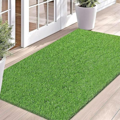 VERAMI Fake Grass Dog Pee Pads -Premium Dog Potty Turf Mat with Drainage Holes, 47.2" x 31.5" , Puppy Training Turf, Reusable Indoor Outdoor Grass Pad for Dogs Potty Training