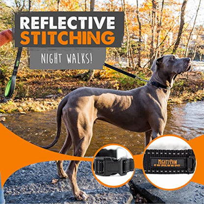 Mighty Paw Martingale Dog Collar 2.0 | Trainer Approved Limited Slip Collar with Stainless Steel Chain & Heavy Duty Buckle - Modified Cinch Collar for Gentle & Effective Pet Training - Small, Black - color: Black, size: Small