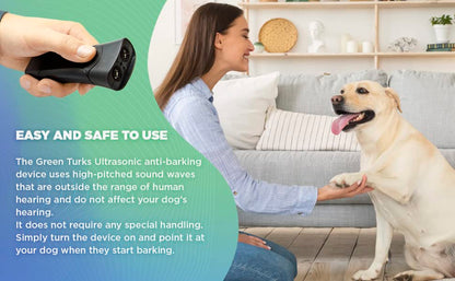 Ultrasonic Dog Trainer – PetGentle Training Device for Dogs, Barking Deterrent & Dog Repeller, Stop Barking & Correct Bad Behavior, Humane Alternative to Shock Collars, Indoor & Outdoor Use