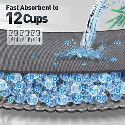 Gimars Upgrade Odor-Control Extra Large XXL Charcoal Pee Pads for Dogs - Thicken 9 Layers Ultra Absorbent Leak-Proof Puppy Training Pads Quick Dry - size: 28X34 Charcoa 50Count