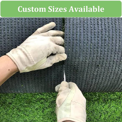 Realistic Artificial Grass Turf Mat 1 Ft X 11 Ft, 0.8” Pile Height Synthetic Fake Green Lawn Rug with Drainage Holes, Pet Dog Turf for Indoor Outdoor Patio Garden Balcony, Custom - size: 1 X 11 Feet