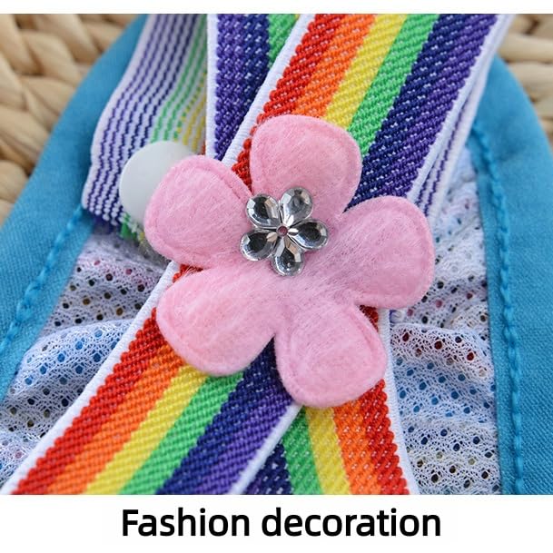 HEEPDD Female Dog Diapers Washable Reusable Adjustable Suspender for Heat Cycle Mess Prevention 50+ Washes Lasts 3 Months Teddy Small Medium Large Sizes for Indoor Accidents During Estrus - size: S/10