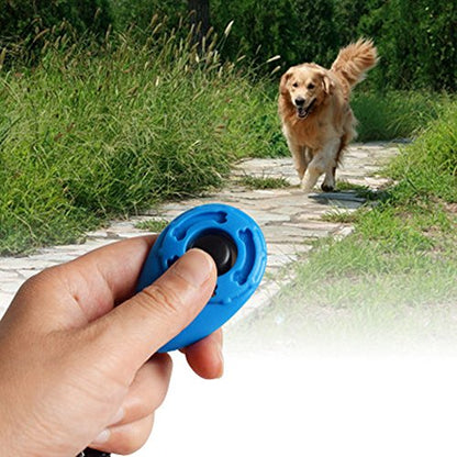 SERYU 1 Piece Dog Pet Click Clicker Training Trainer Aid Wrist Strap Sky Blue - color: Sky Blue