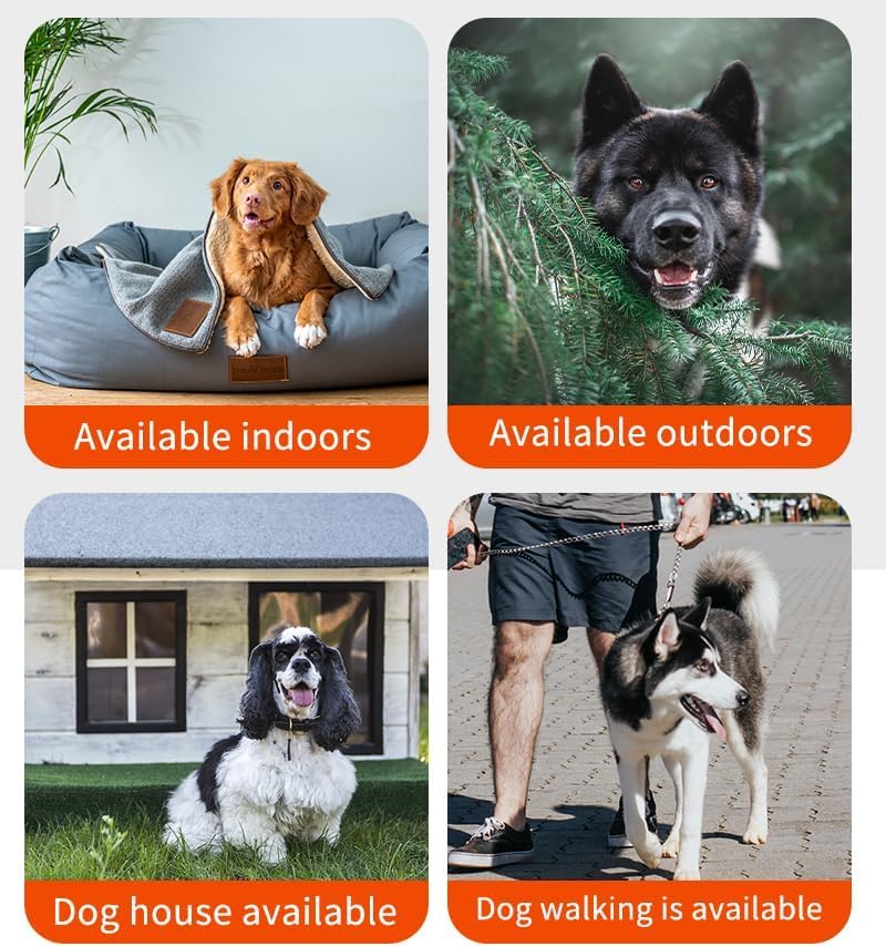 Ultrasonic Dog Bark Deterrent Device, Anti Barking Device for Dogs, Dog Training Stops Bad Behavior, Effective Control Range Ultrasonic 50ft, Flashlight & Beep | Safe for Human & Dogs