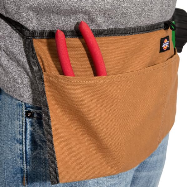 Dickies 2-Pocket Canvas Work Waist Apron, Suitable for Woodworkers, Artists, and Other Craftspeople - color: Tan, style: Case of 6