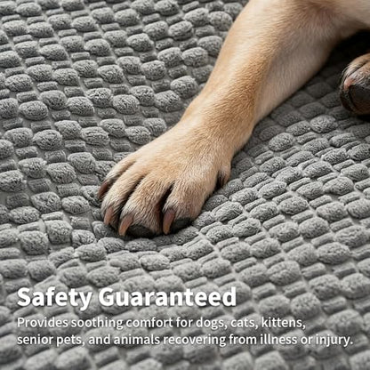 SOMAHE Cat & Dog Bed Mat, Soft Plush Flat Cat Bed with Non-Slip Bottom, 1.2" Thick All-Season Kneading Cushion, Machine Washable Pet Bed for Cats & Small Dogs 20×27Inch, Grey - color: Grey, size: 27"L x 20"W x 1.2"Th