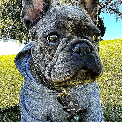 Personalized Dog Tag with 5 Lines of Custom Deep Engraved Durable Stainless Steel Pet ID Name Tag Designer Small Size Hexagon - size: Small, style: Hexagon