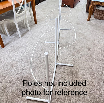 Dog Agility Equipment | Weave Pole Guide Wires for use with 12 Poles (not Included). Read Description. Will ONLY fit Homemade Weave Poles Made from 3/4" Standard PVC
