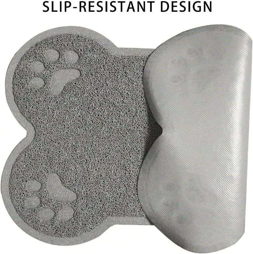 Petlike Pet Feeding Mat for Large Dogs and Cats, Non-Slip and Waterproof Large Dog Bowl Mat for Food and Water, Easy to Clean(Exclude Bowl…