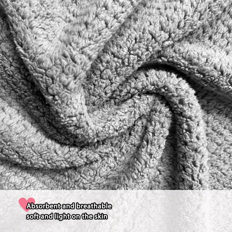NVNAN Microfiber Dog Towel for Drying Dogs, 40 x 24 Inch Super Absorbent Pet Bath Towel, Soft Quick-Drying Grooming Towel for Small & Large Dogs, Cats, Puppies, Grey - color: Grey